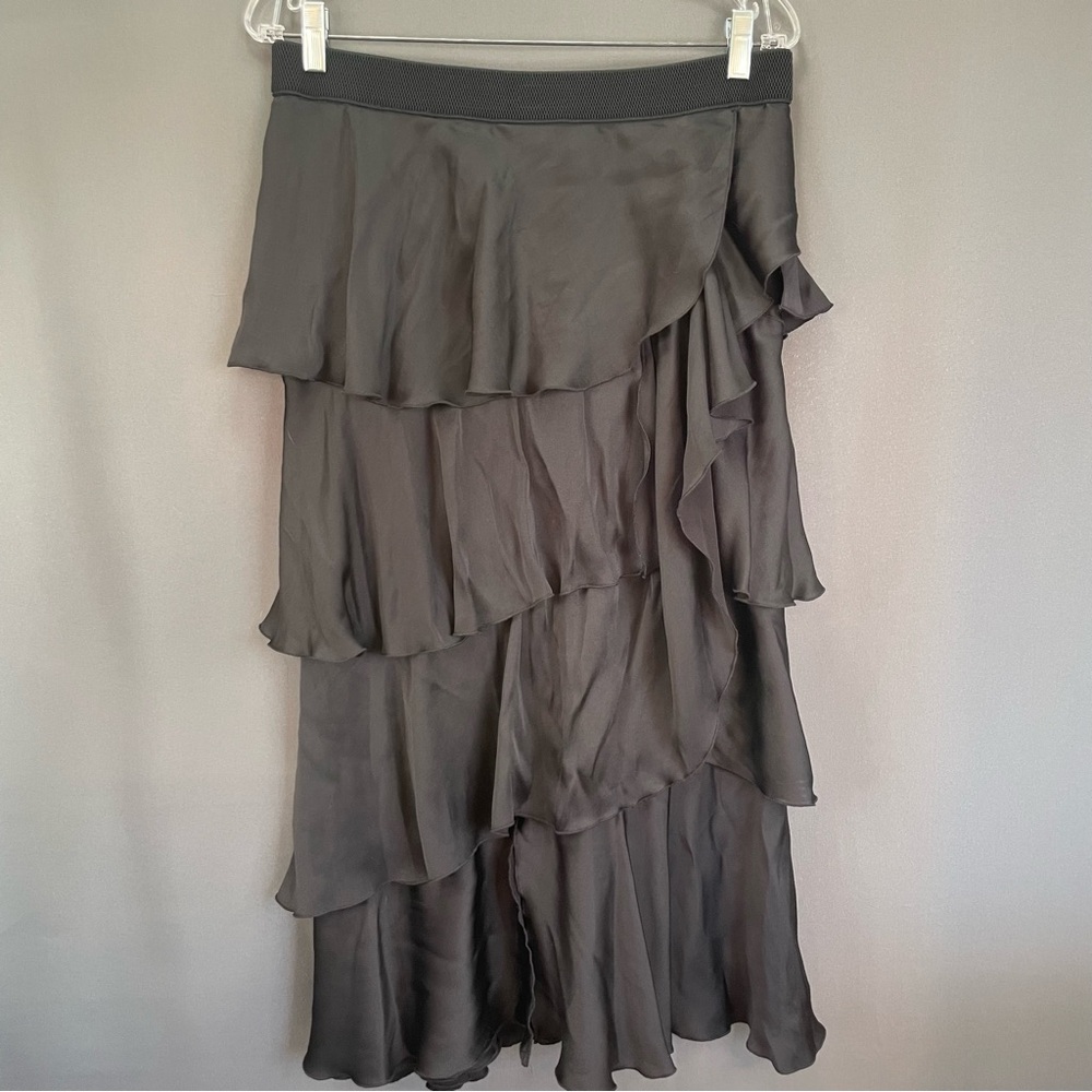 Part Two Copenhagen size 12EU/7.5US black gothic ruffled layered maxi skirt